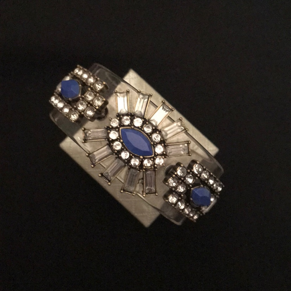 J. Crew blue and lucite bracelet